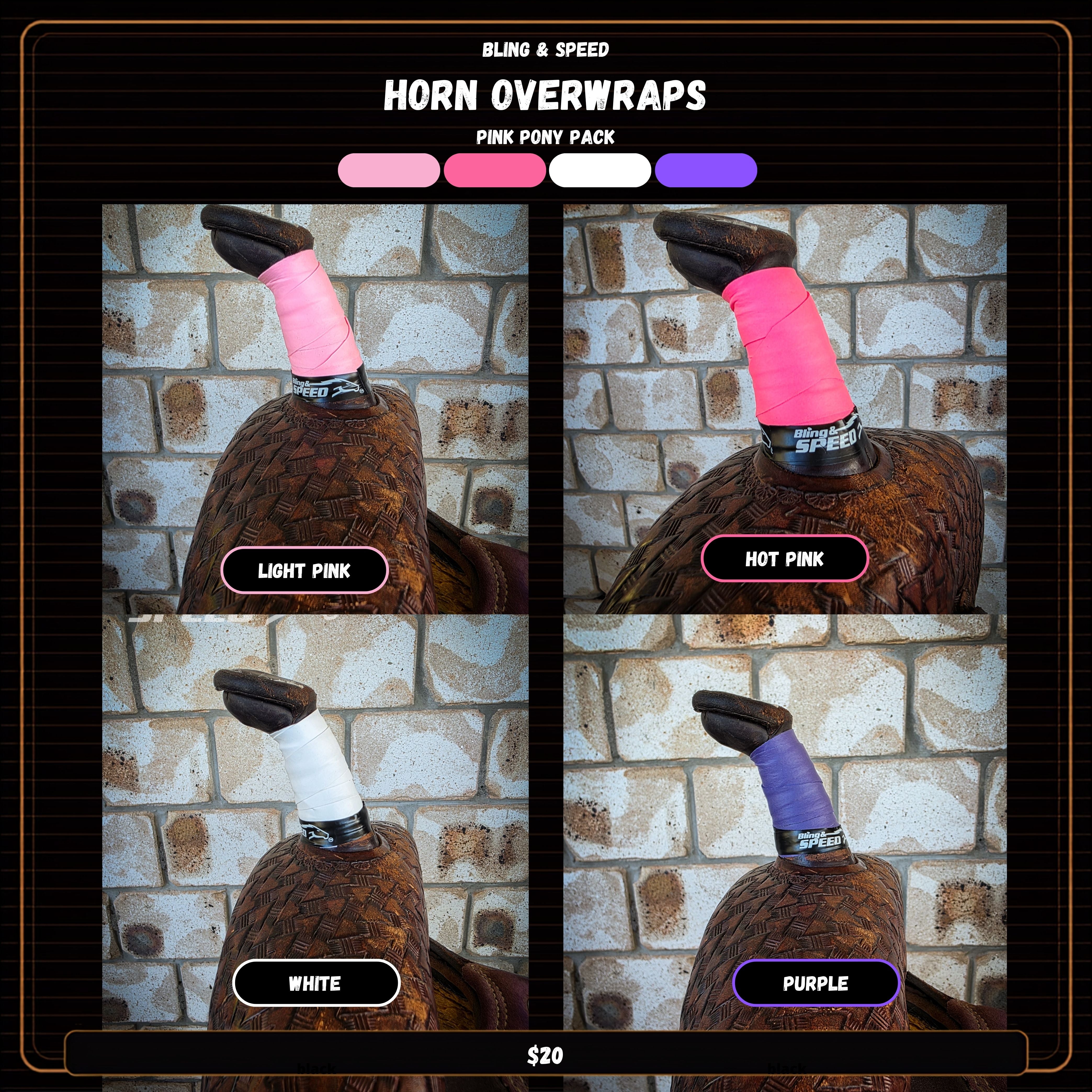 Horn Wrap 4-Pack - 16 Different Pack Options!