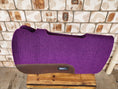 Load image into Gallery viewer, Full Wither and Spine Relief Merino Wool Felt Saddle Pad - Purple