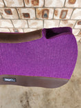 Load image into Gallery viewer, Full Wither Relief Merino Wool Felt Saddle Pad - Purple