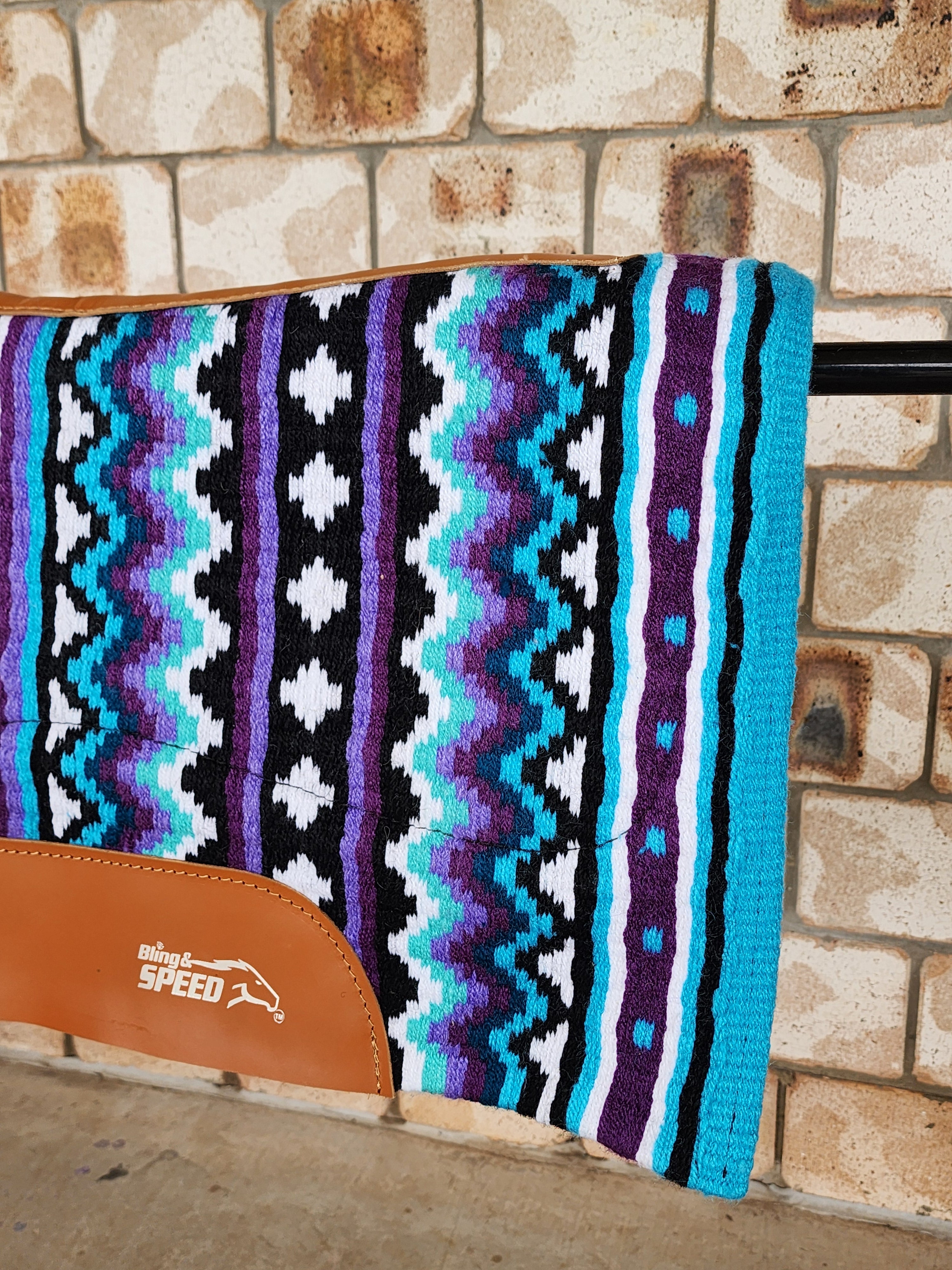 3. Aquamarine Unicorn Saddle Pad