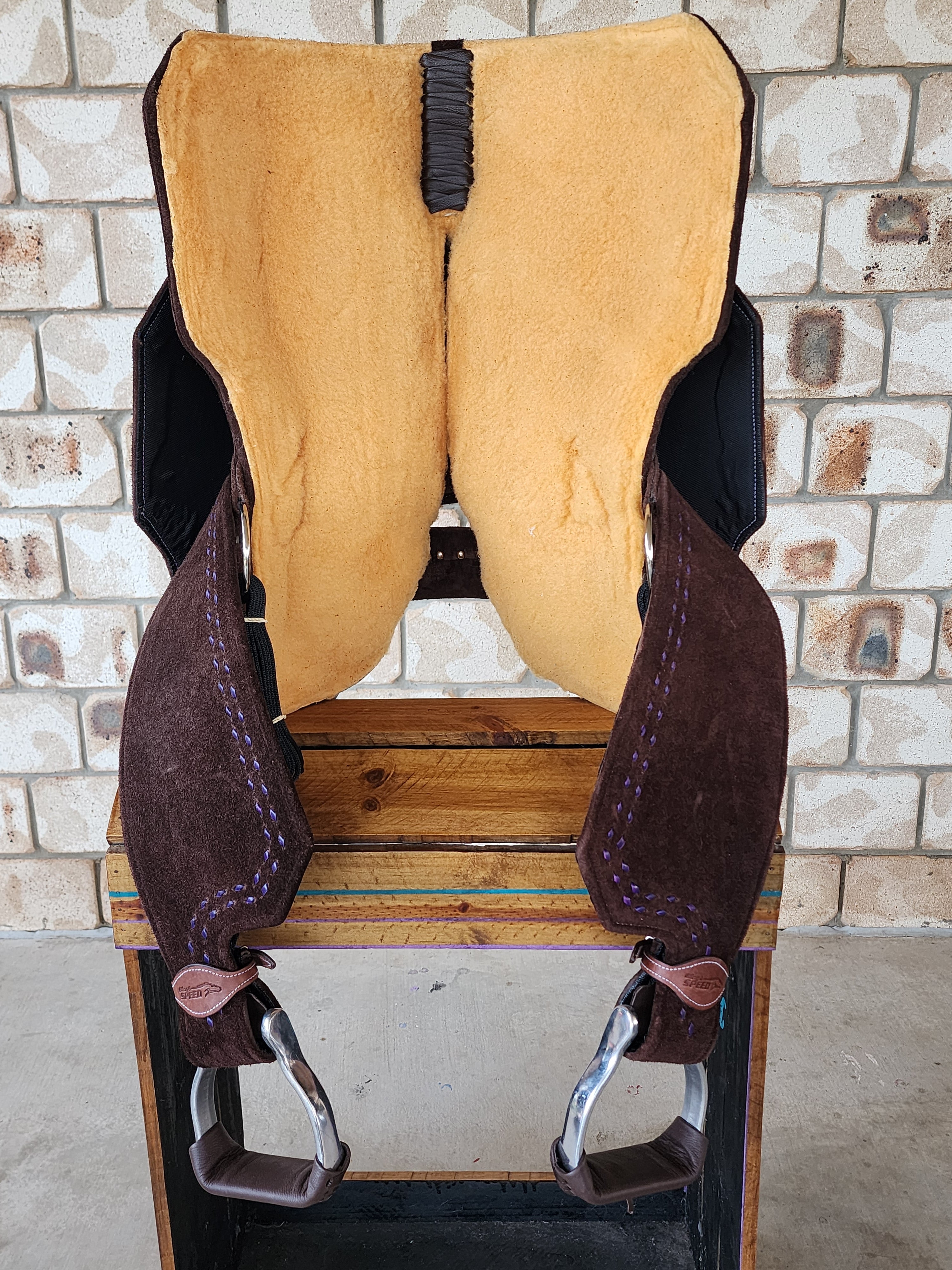 Neoprene Barrel Racing Saddle 14.5" - SQHB, 6.5" Gullet