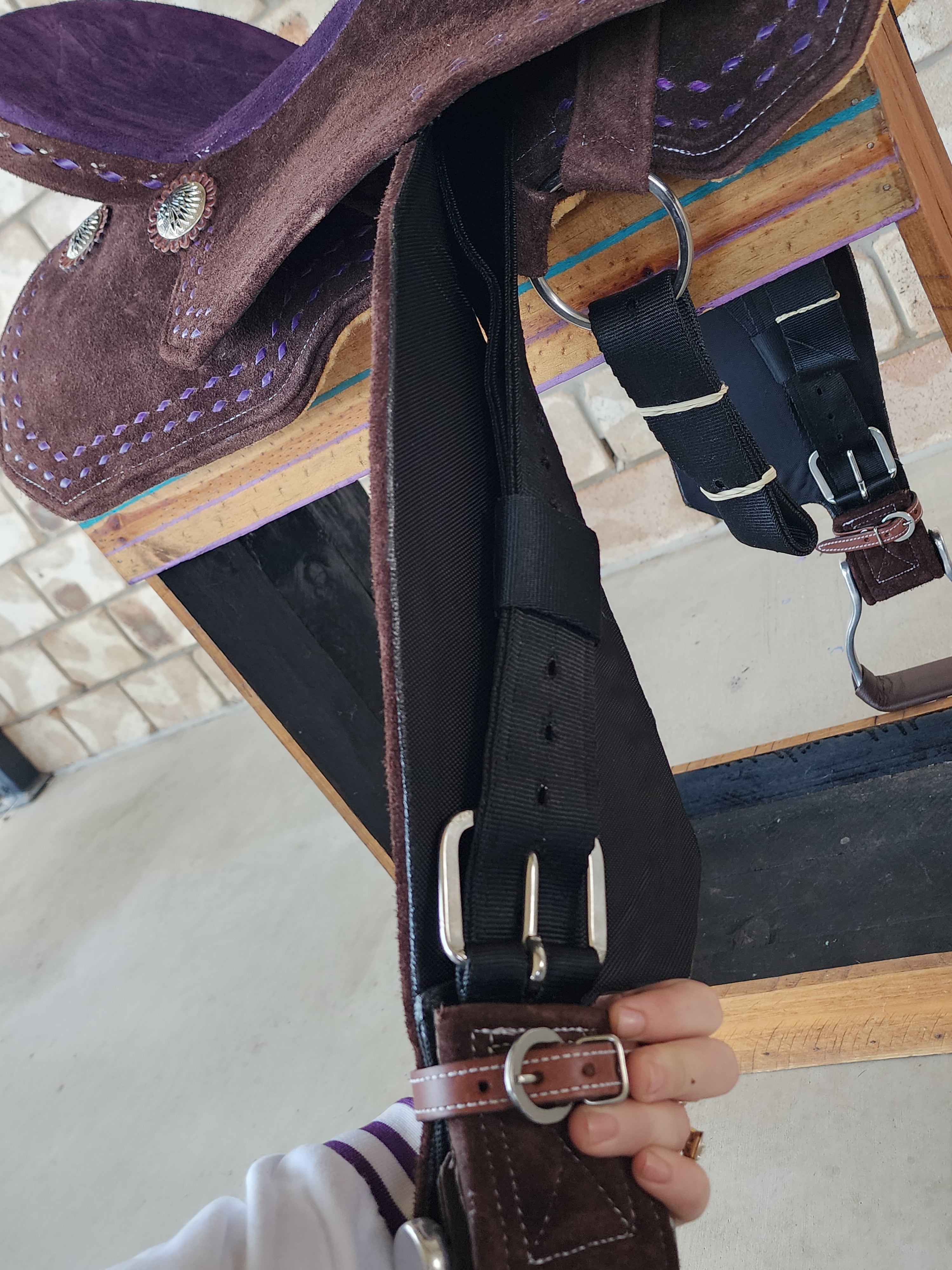 Neoprene Barrel Racing Saddle 14.5" - SQHB, 6.5" Gullet