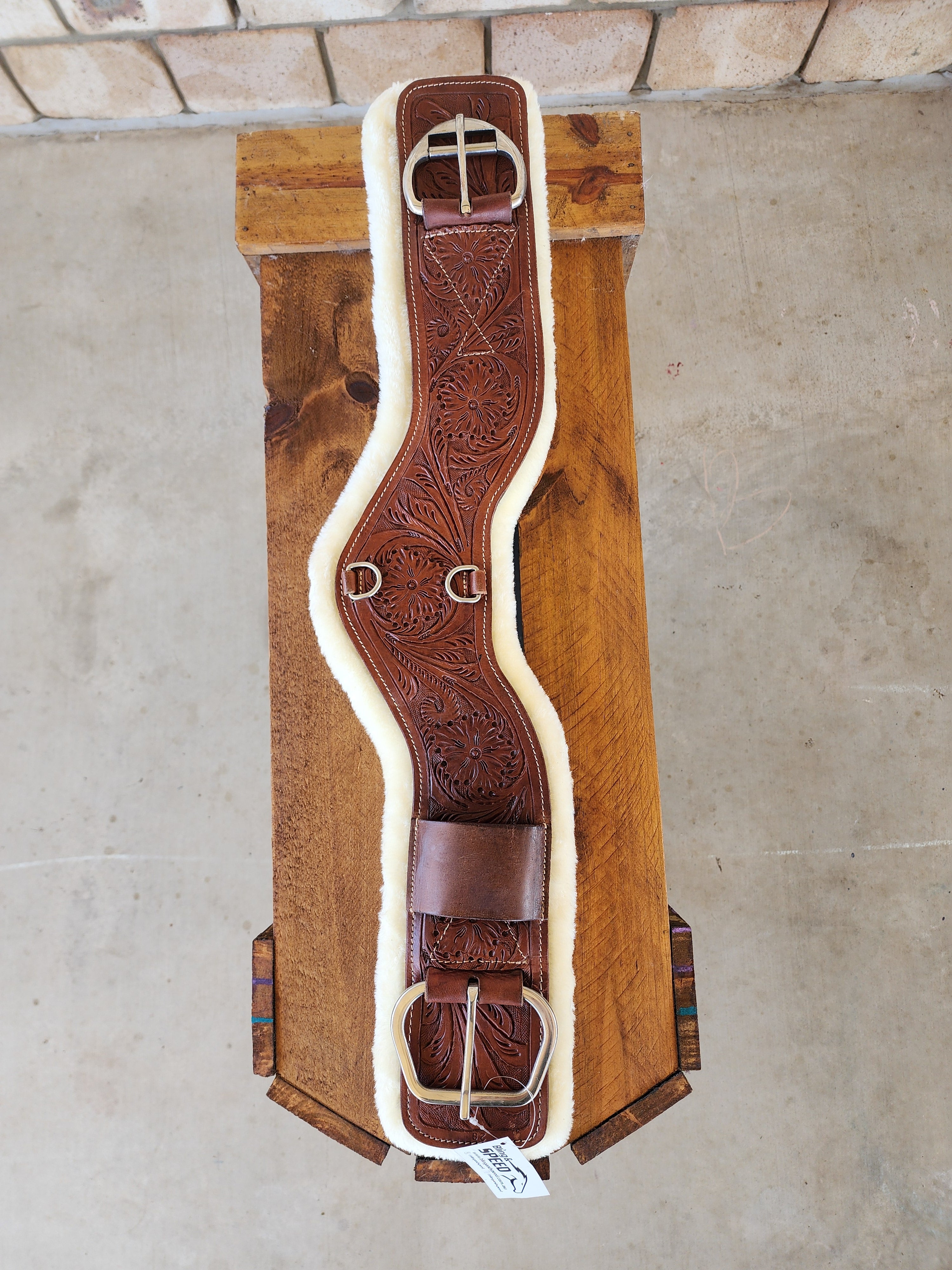 Shoulder Relief Girth with Removable Velcro Synthetic Wool Liner - Various Designs