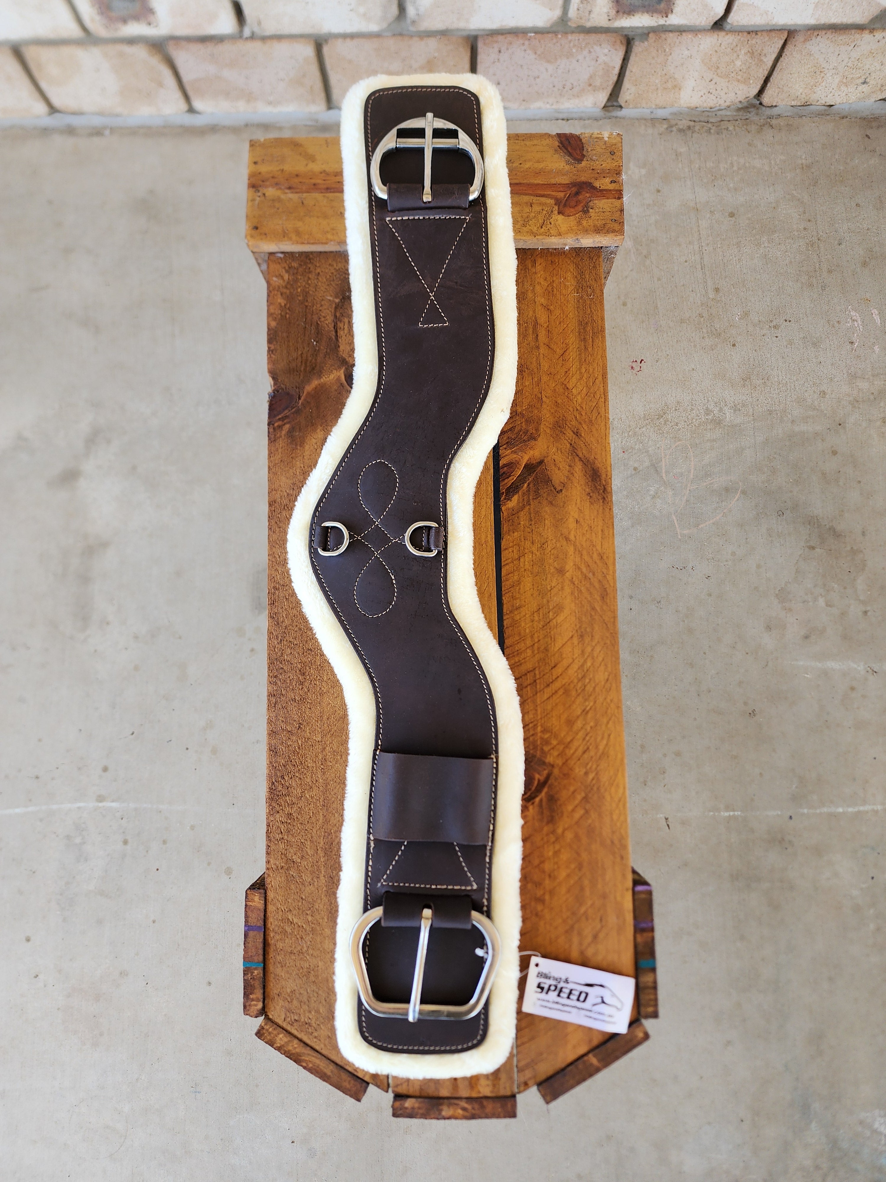 Shoulder Relief Girth with Removable Velcro Synthetic Wool Liner - Various Designs