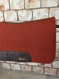Load image into Gallery viewer, Standard Wither Relief - The Barrel Racer Merino Wool Felt Saddle Pad - Burnt Orange