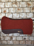 Load image into Gallery viewer, Full Wither Relief Merino Wool Felt Saddle Pad - Burnt Orange
