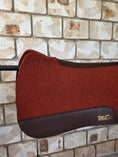 Load image into Gallery viewer, Full Wither Relief Merino Wool Felt Saddle Pad - Burnt Orange