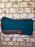 Load image into Gallery viewer, Full Wither Relief Merino Wool Felt Saddle Pad - Green