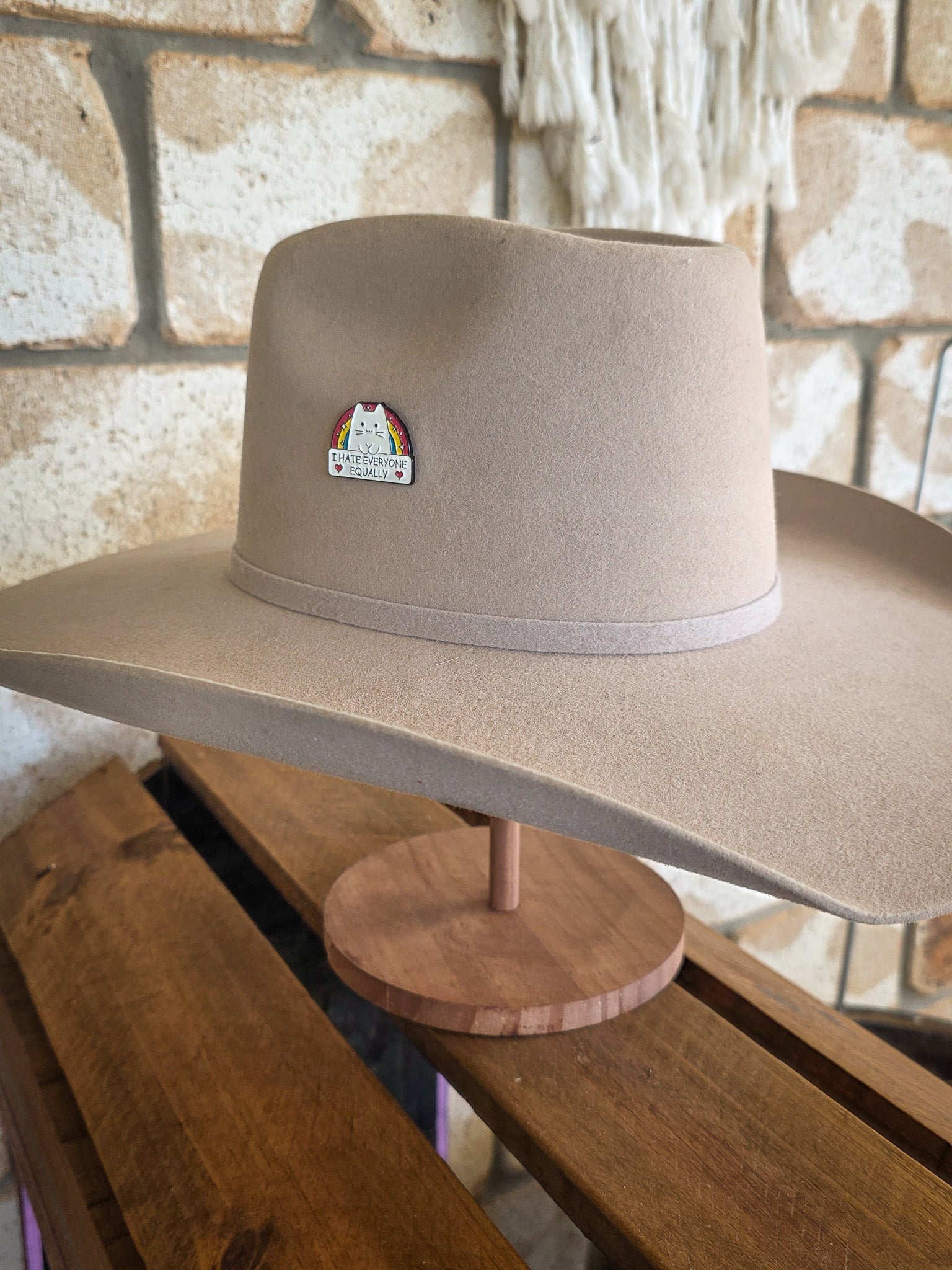 I hate everyone equally - Enamel Hat Pin