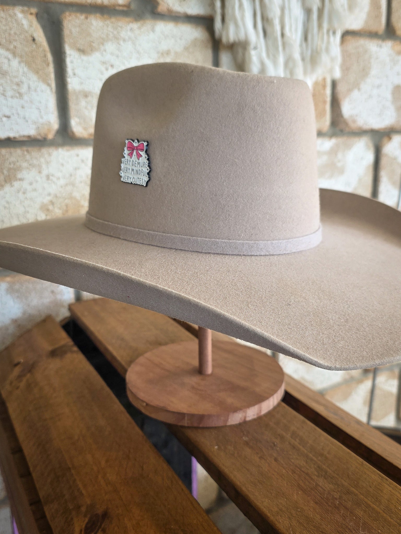 Very Demure, Very Mindful, Very Cutesy - Enamel Hat Pin