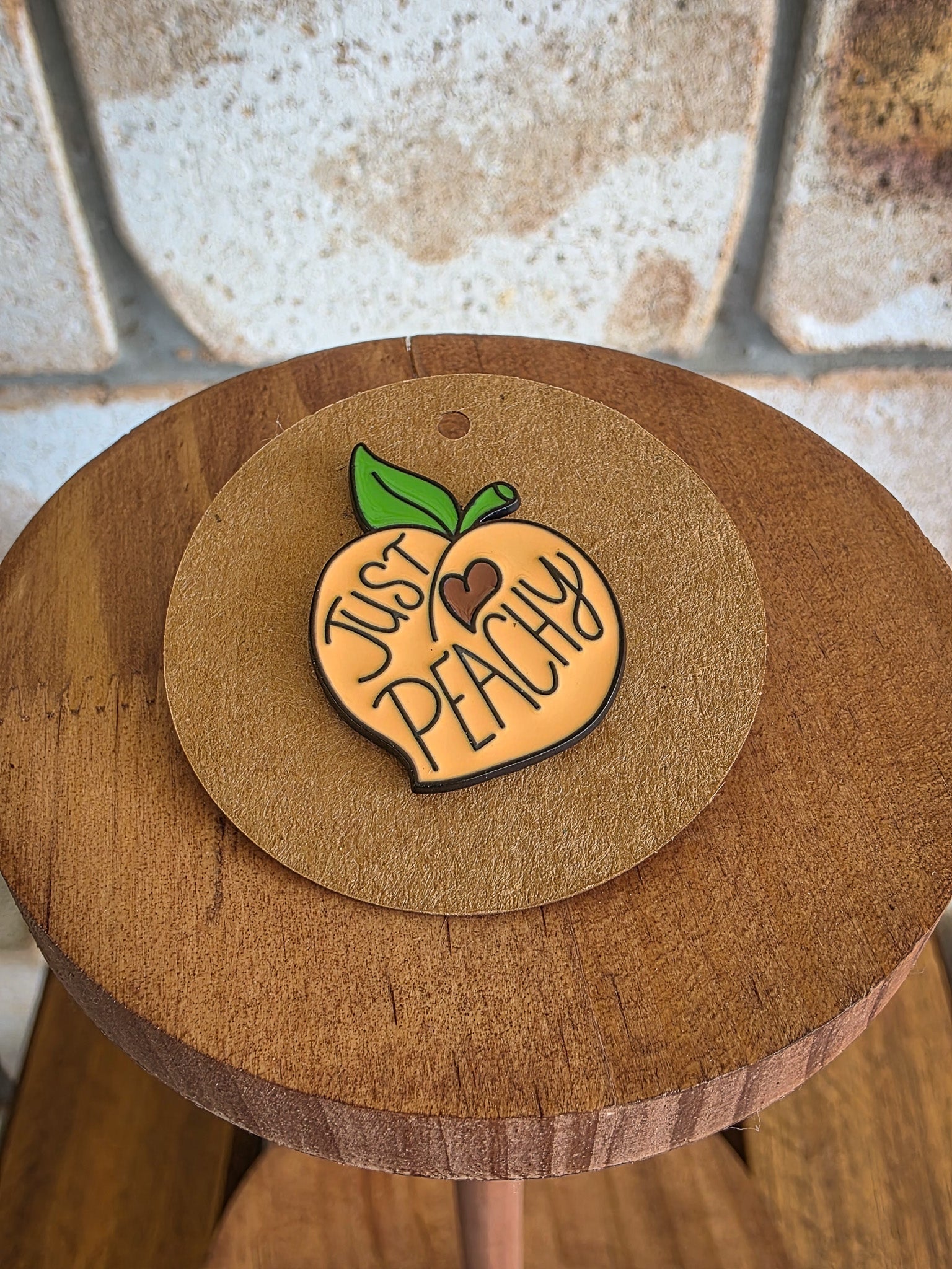 Just Peachy - Enamel Hat Pin