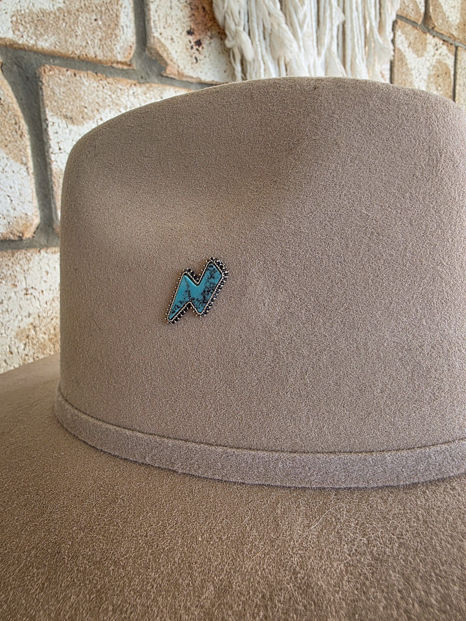 Desert Star & Turquoise Bolt - Enamel Hat Pin