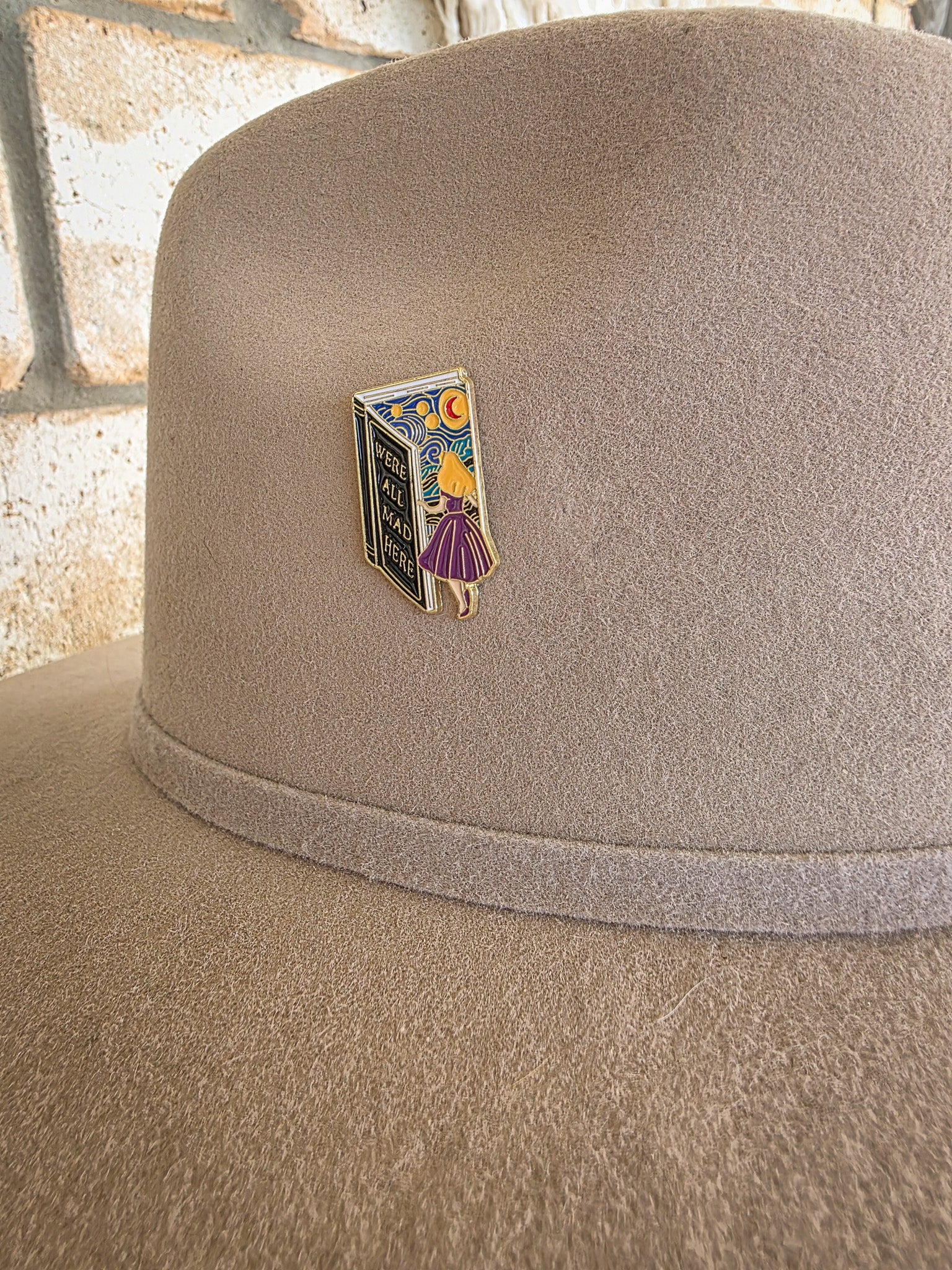 We’re All Mad Here - Enamel Hat Pin