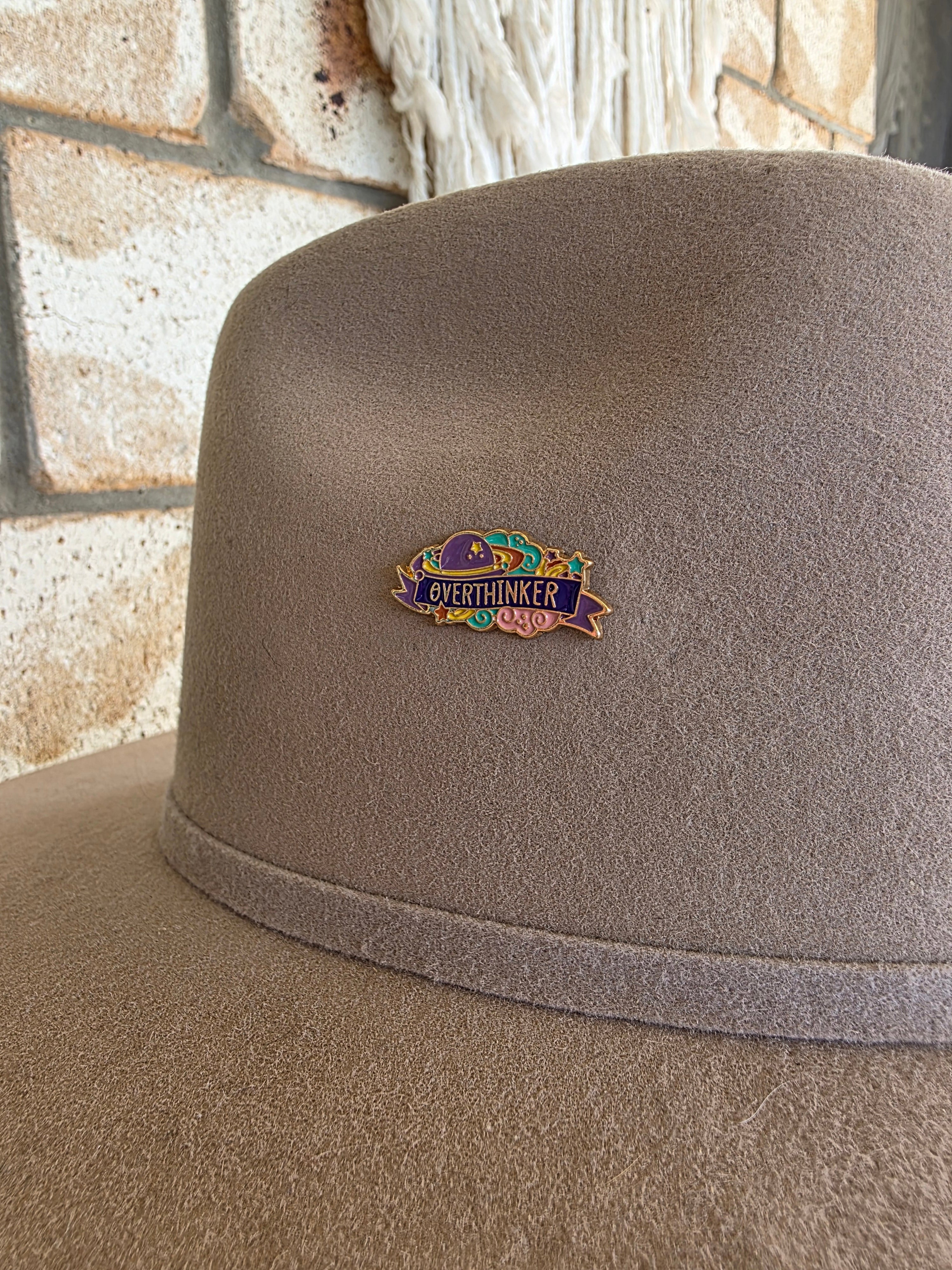 Overthinker - Enamel Hat Pin