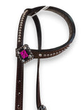 Load image into Gallery viewer, "Pink Reign" Bling Fringe Breast Collar Set