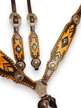 Load image into Gallery viewer, "Sunset Serape" Aztec Leather Tack Set