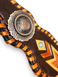 Load image into Gallery viewer, "Sunset Serape" Aztec Leather Tack Set