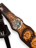 Load image into Gallery viewer, "Golden Mesa" Tooled Leather Floral Tack Set