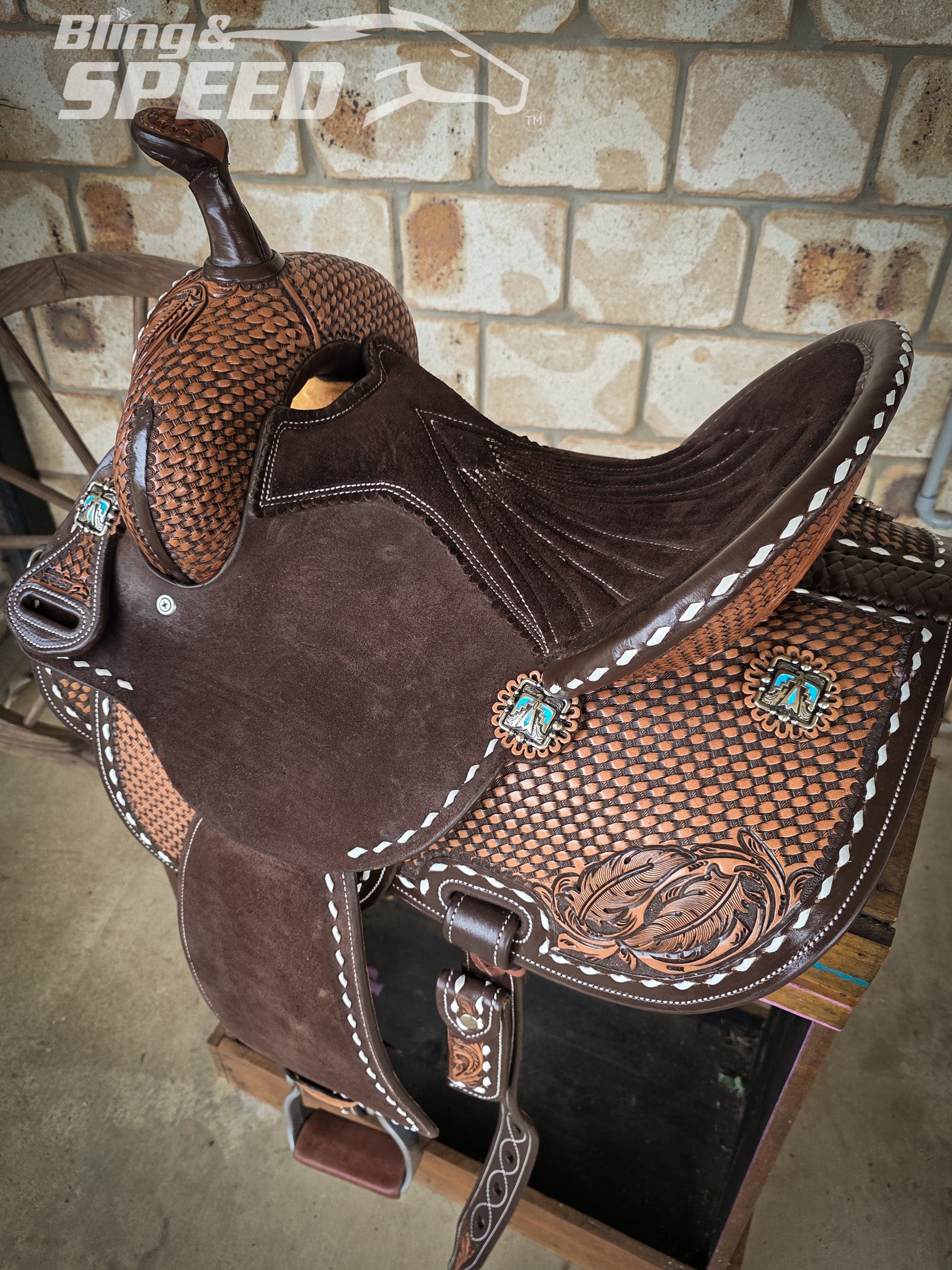 Leather Barrel Saddle - LBS15