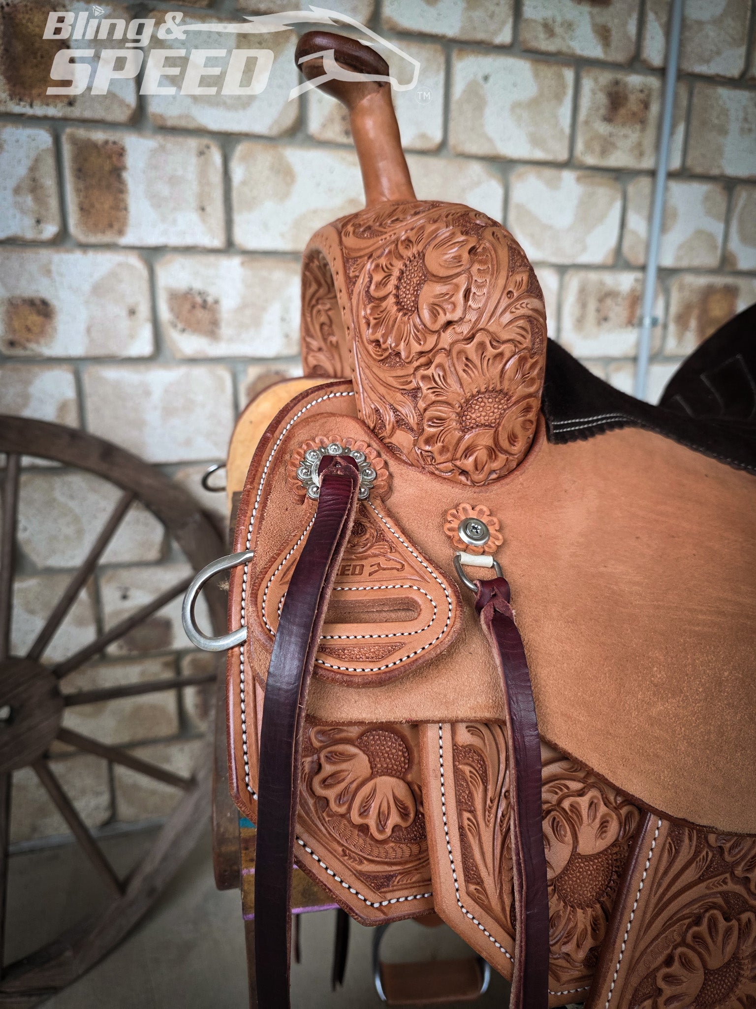 Leather Barrel Saddle - LBS16