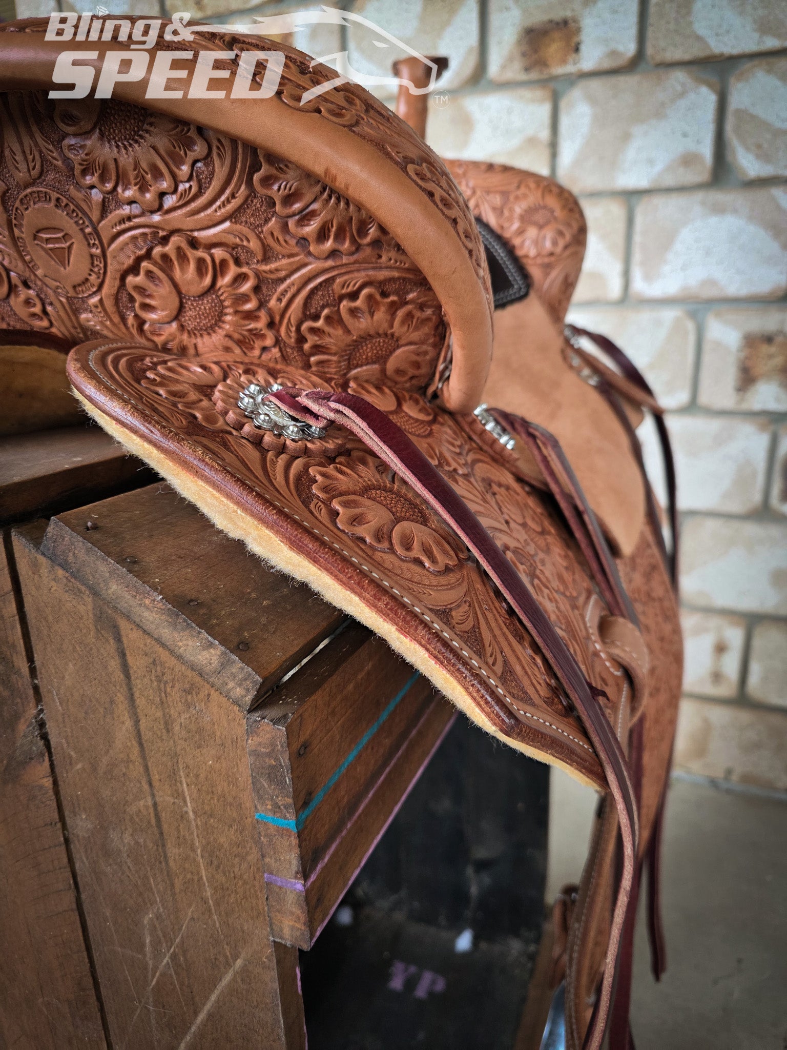 Leather Barrel Saddle - LBS16