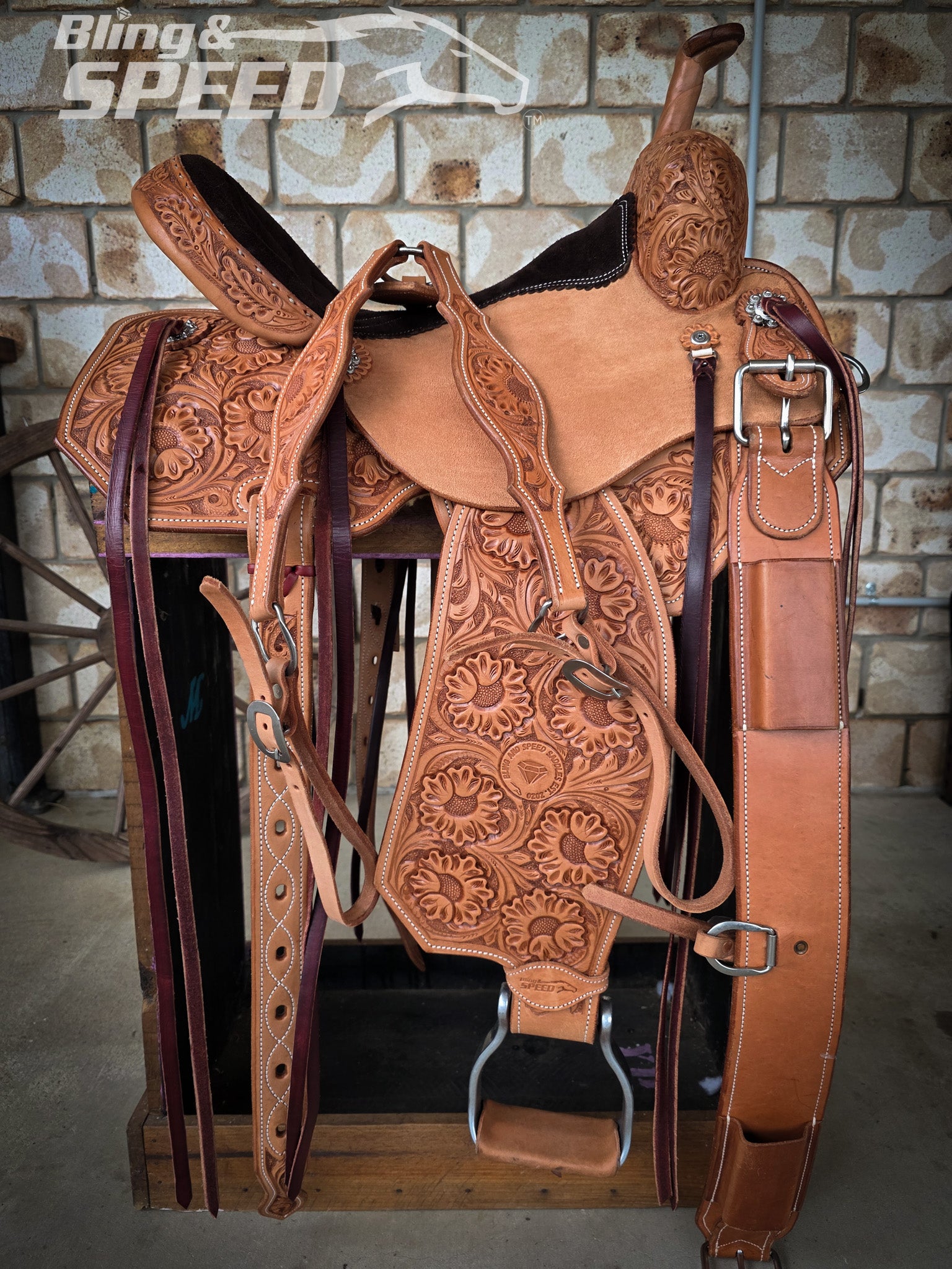 Leather Barrel Saddle - LBS16