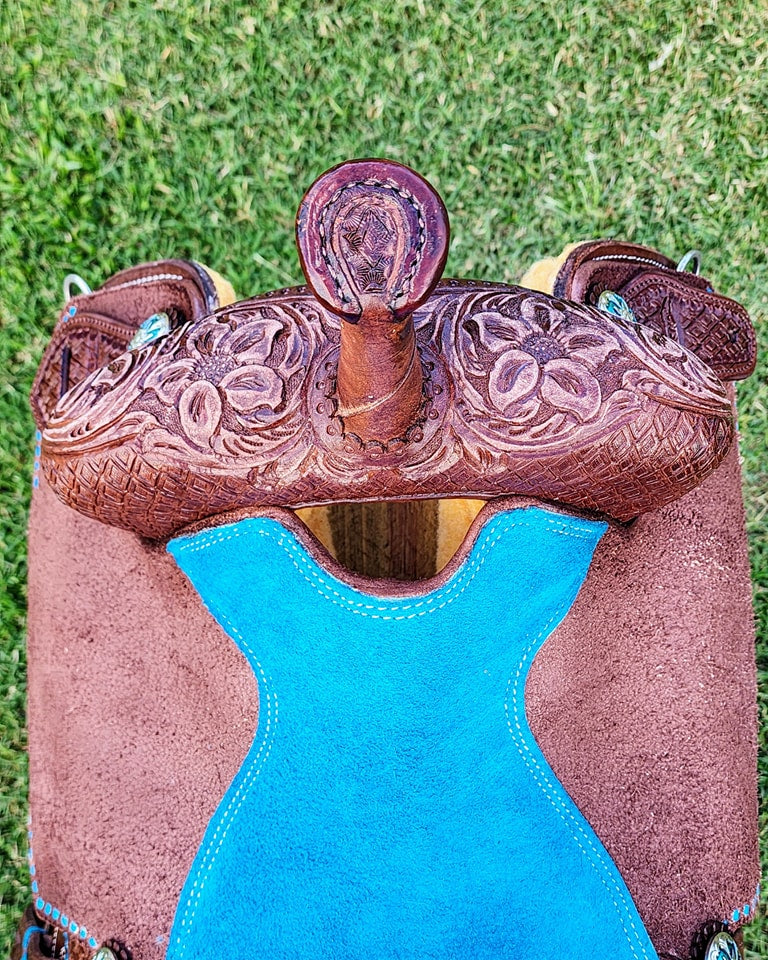 Leather Barrel Saddle - LBS4