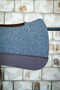 Load image into Gallery viewer, Charcoal Full Wither Relief - Round Skirt Merino Wool Barrel and Fender Saddle Pad