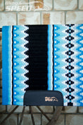 Load image into Gallery viewer, Glacier Blue Show Blanket - 34" Spine