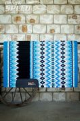Load image into Gallery viewer, Glacier Blue Show Blanket - 34" Spine