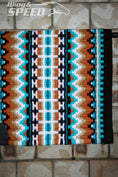 Load image into Gallery viewer, Turquoise Dust Show Blanket - 34" Spine