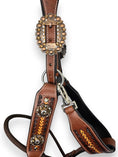 Load image into Gallery viewer, Leather Halter with Rope Nose Band - Brown