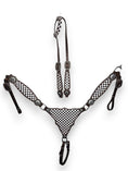 Load image into Gallery viewer, "Checkers & Chrome" Arena Edge Tack Set