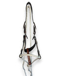 Load image into Gallery viewer, Leather Halter with Rope Nose Band - White