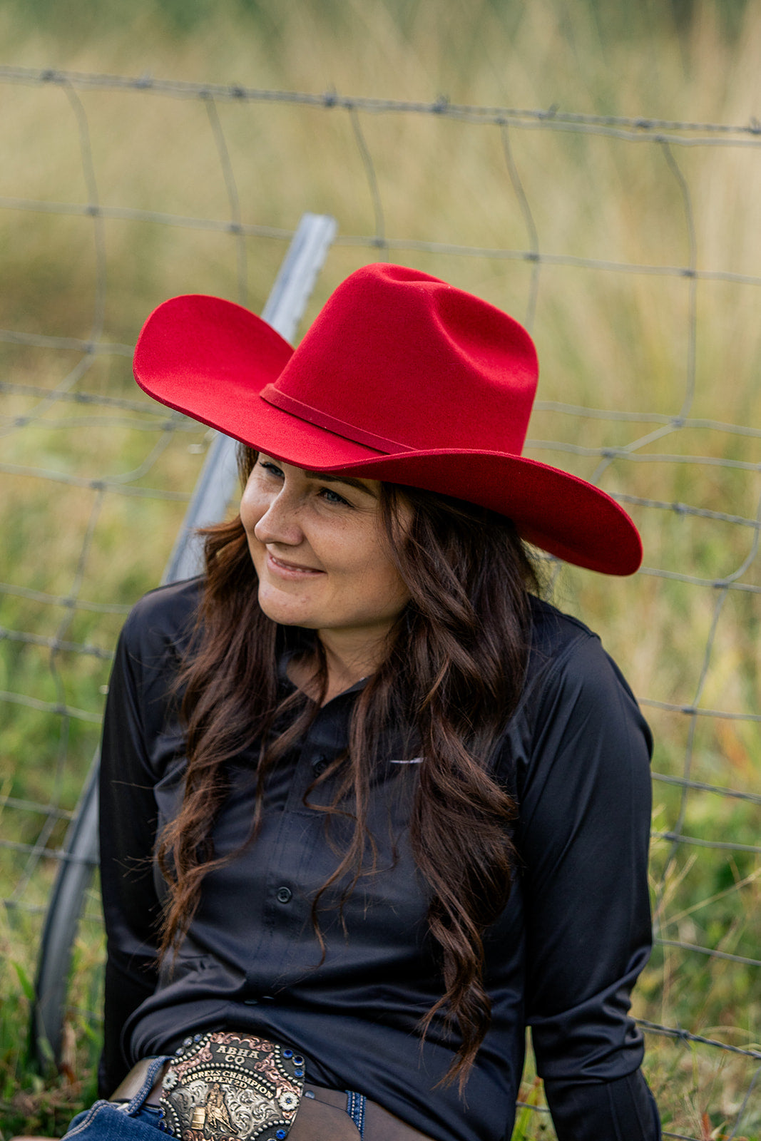 Desert Crown Felt Hat - Red