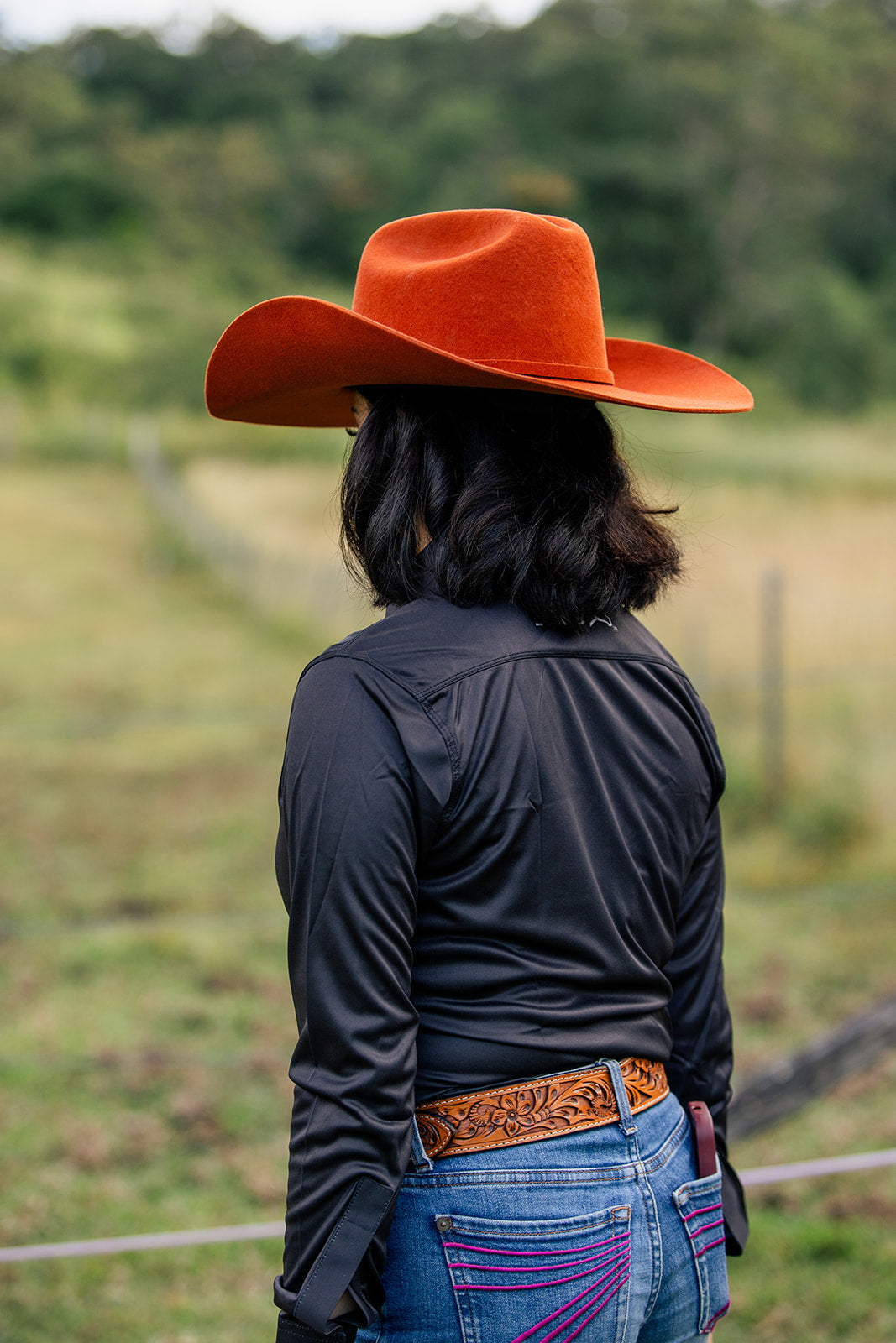 Desert Crown Felt Hat - Rust