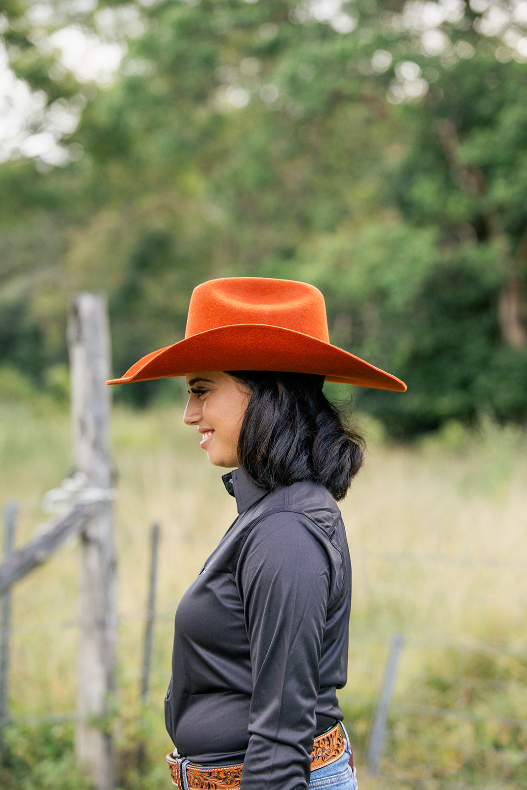 Desert Crown Felt Hat - Rust