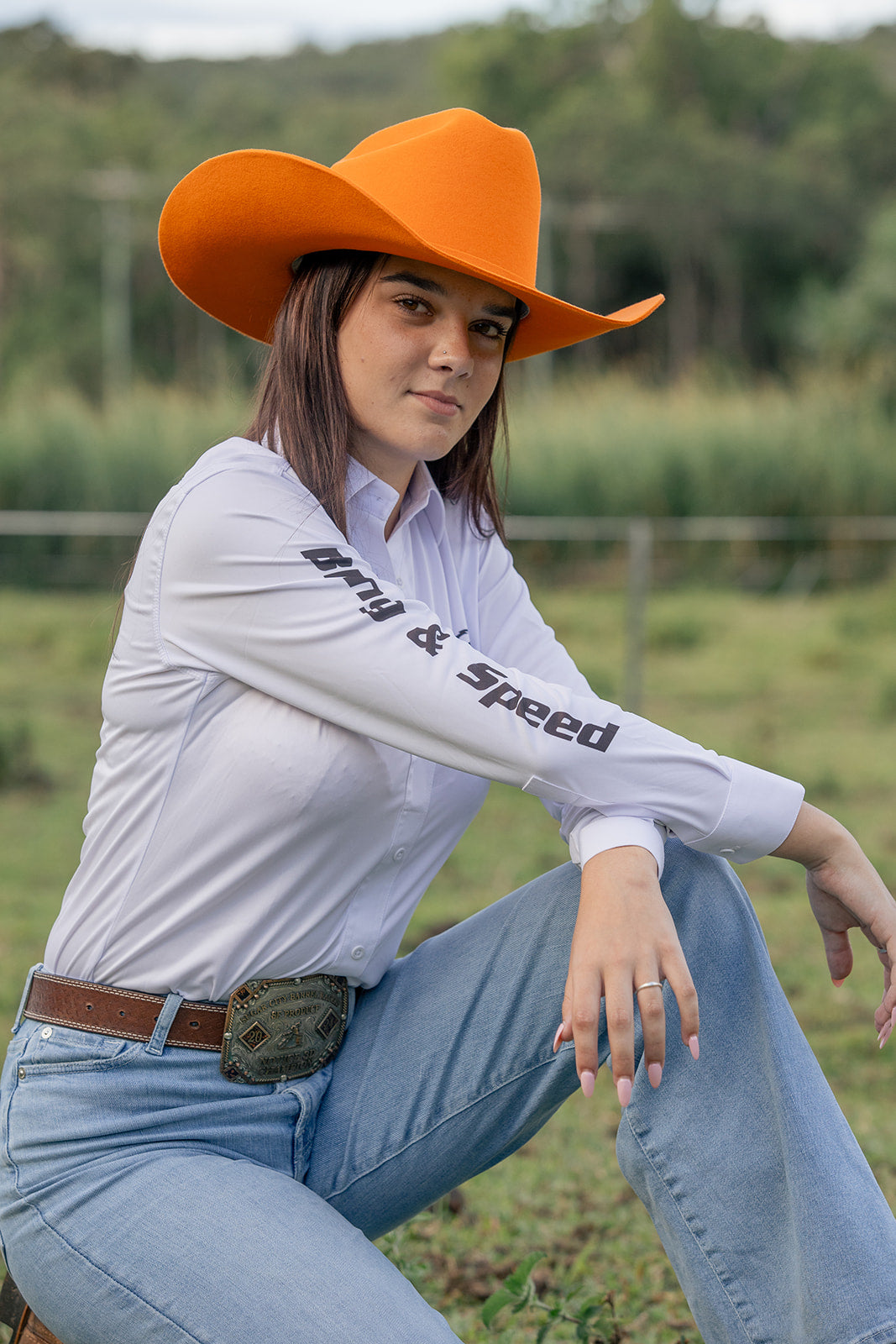 Desert Crown Felt Hat - Orange