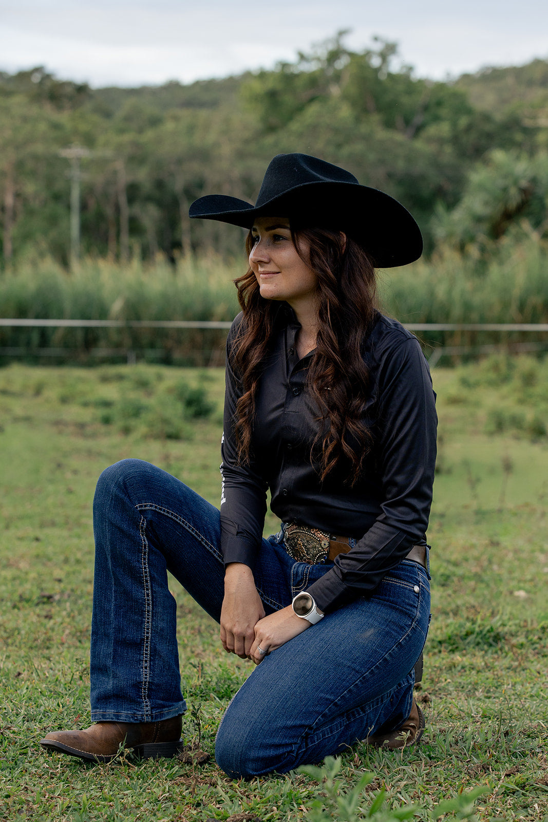 Desert Crown Felt Hat - Black
