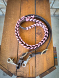 Load image into Gallery viewer, Bling and Speed Pink Laced Barrel Reins
