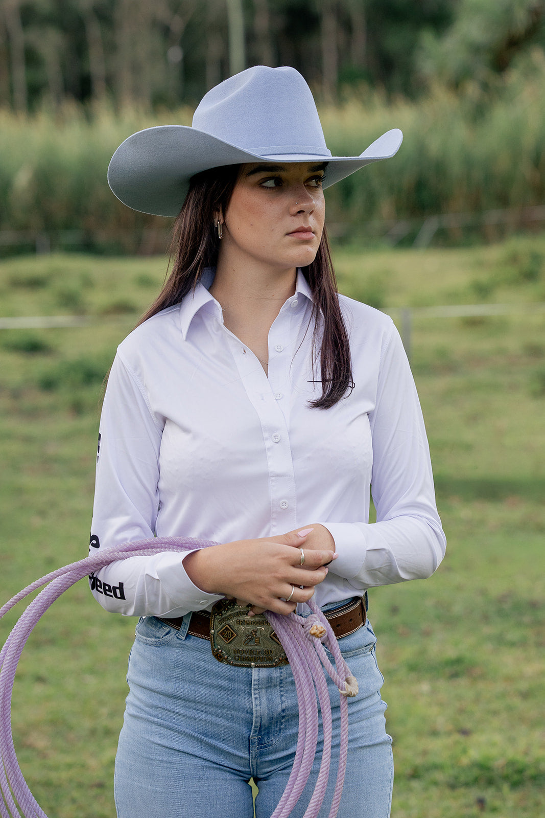 Desert Crown Felt Hat - Light Blue