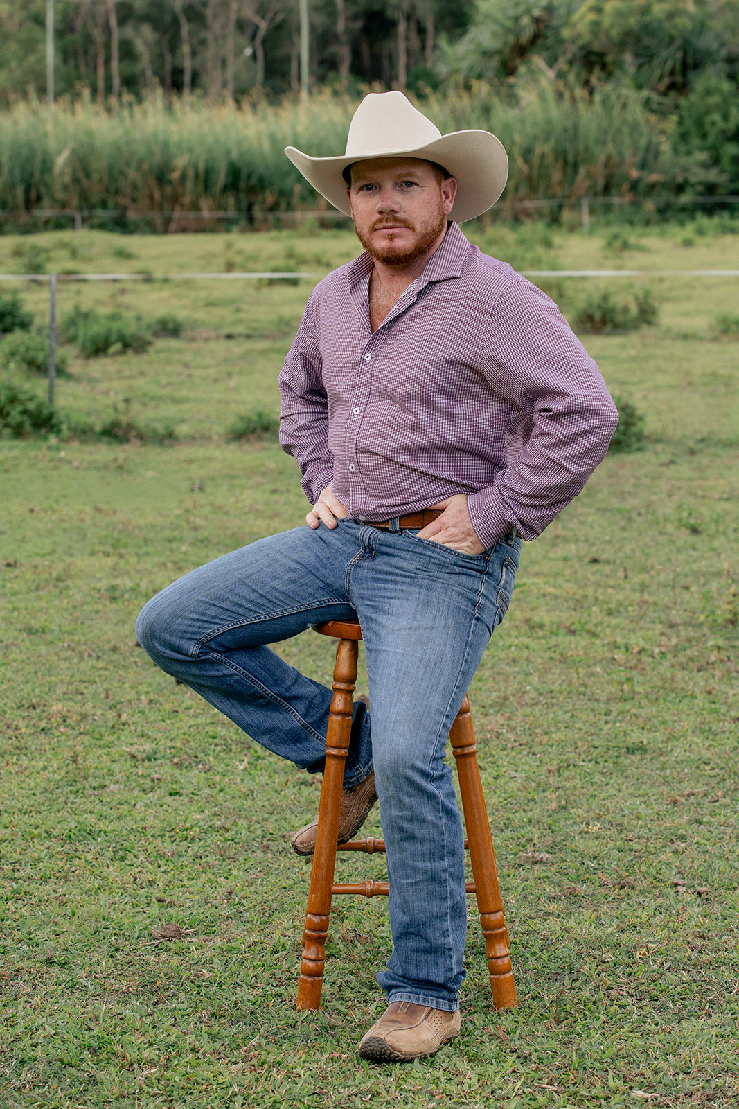 Desert Crown Felt Hat - Beige