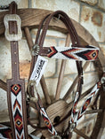 Load image into Gallery viewer, Beaded Outback Breastcollar, Bridle and Wither strap Set