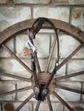 Load image into Gallery viewer, One Ear Plait Bridle with Turquoise Conchos