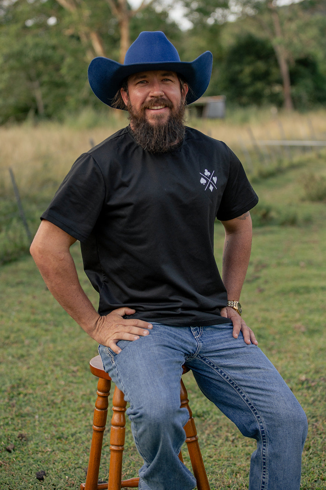 Desert Crown Felt Hat - Royal Blue