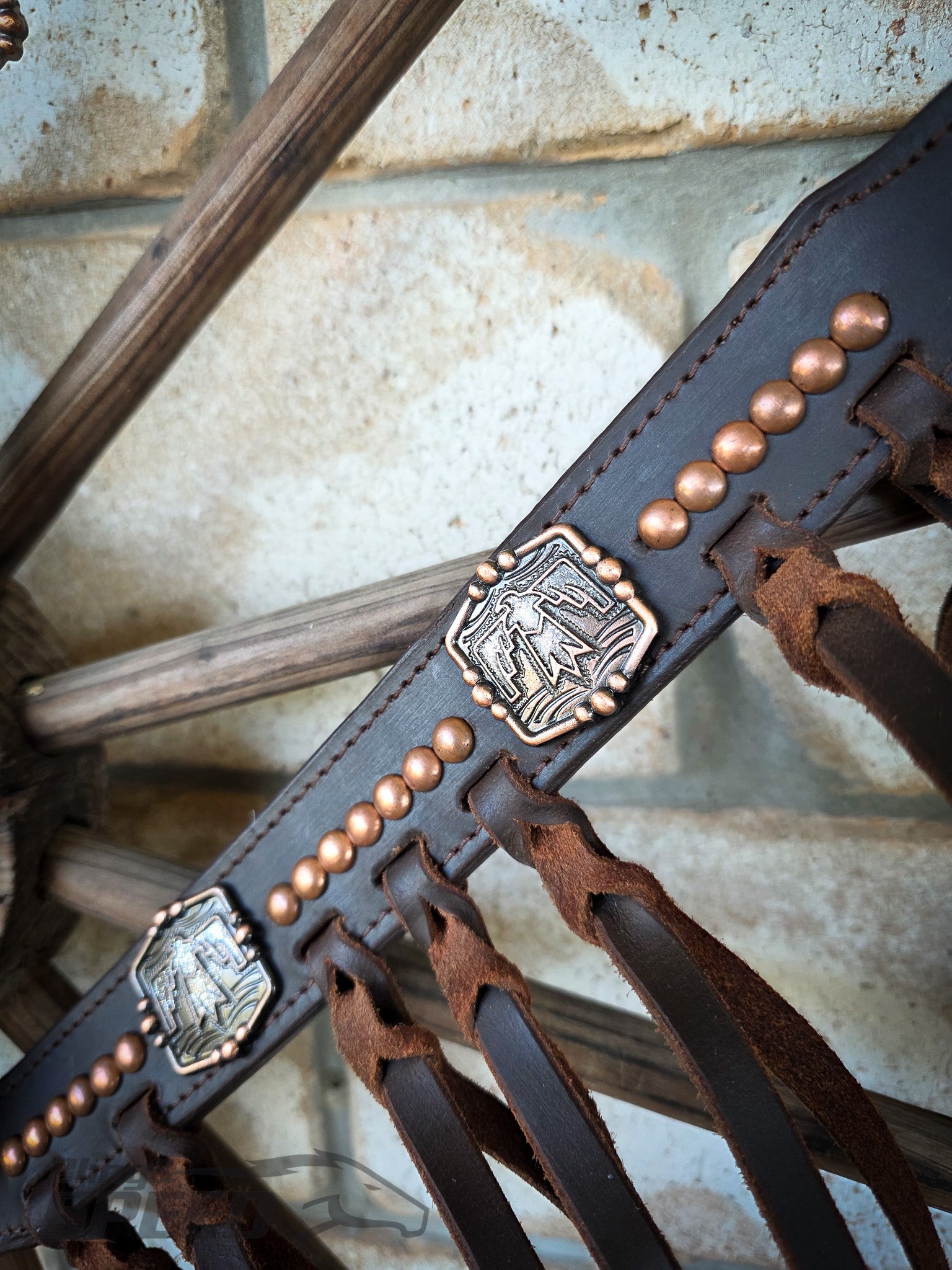 Thunderbird Fringe Tack Set - Silver Glitter