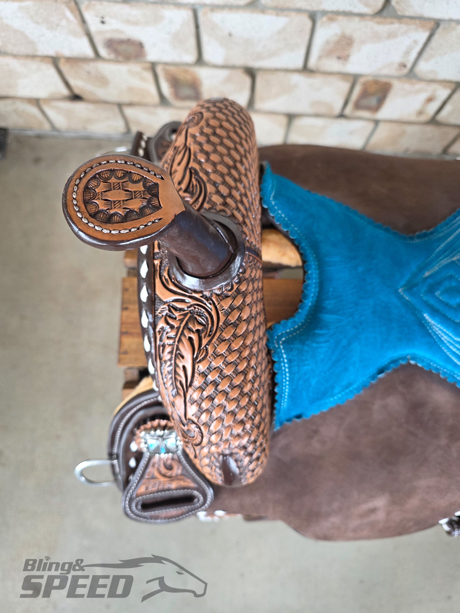 Leather Barrel Saddle - LBS12