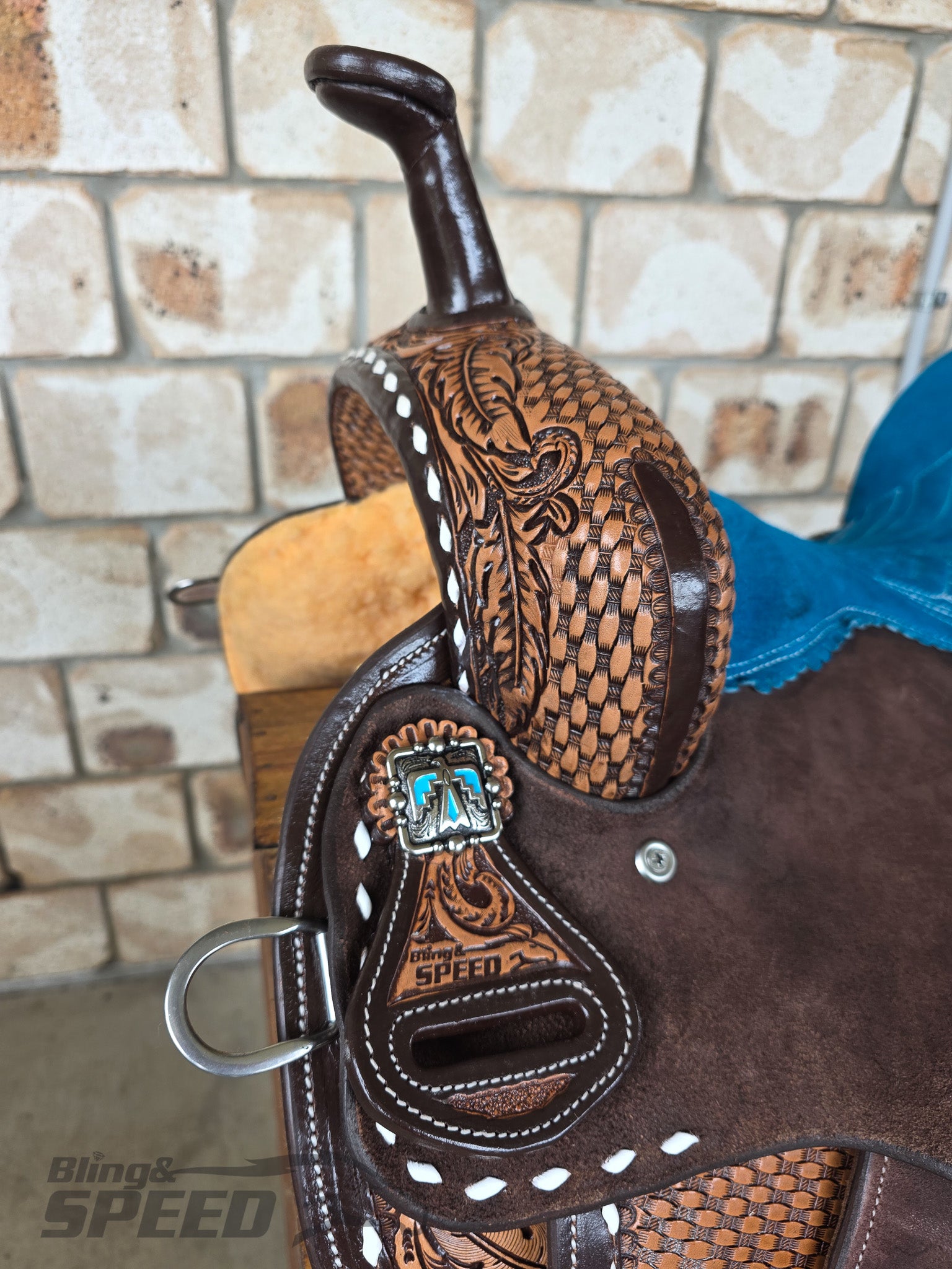 Leather Barrel Saddle - LBS12