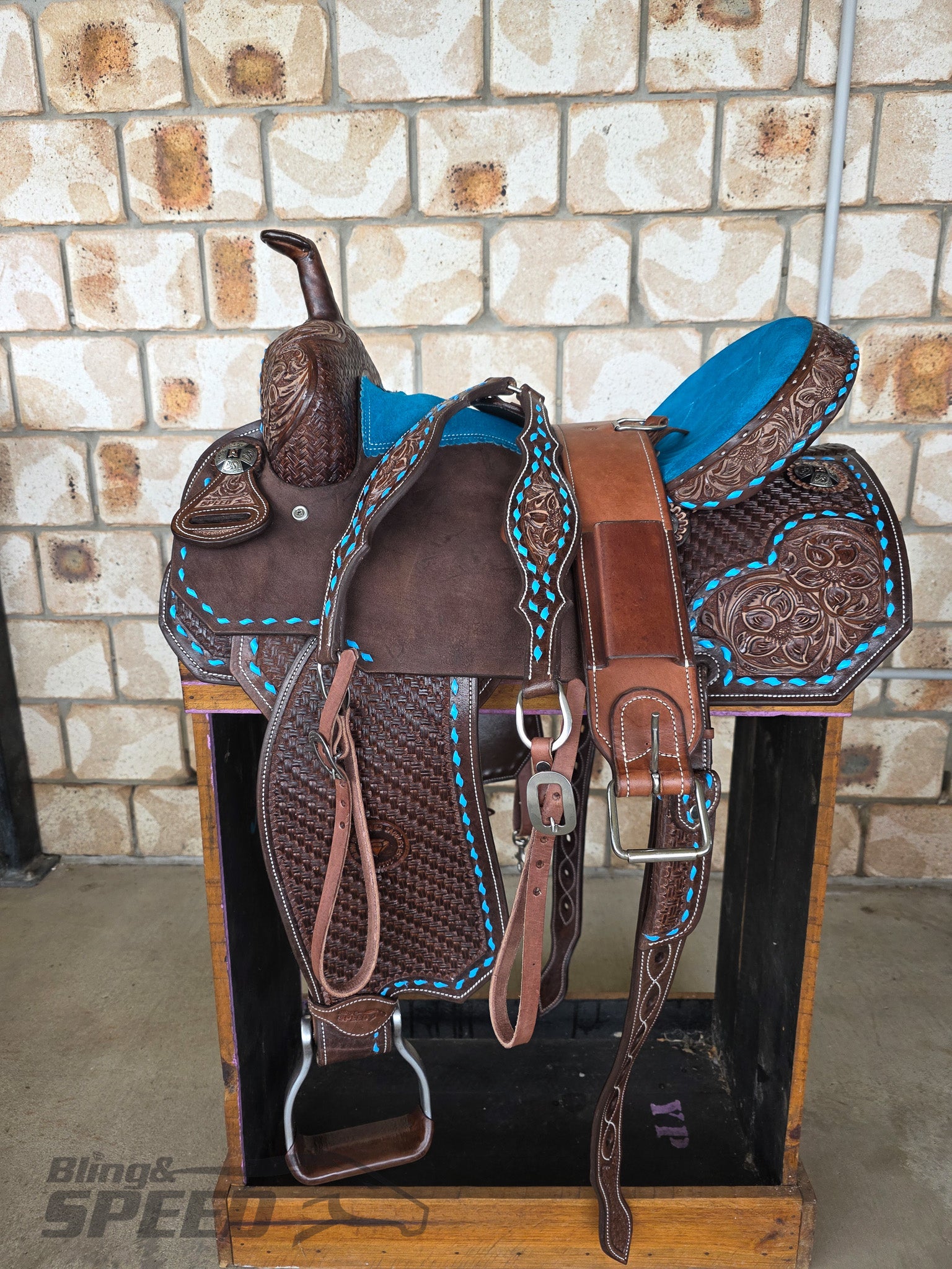 Leather Barrel Saddle - LBS11
