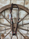 Load image into Gallery viewer, One Ear Plait Bridle with Red Thunderbird Concho
